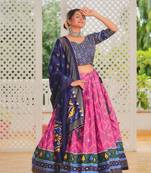 Party wear SIlk Blend Lehengha Choli with Dupatta for Women