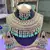 Opulent bridal kundan choker set with mint beads and matching earrings & maang tikka