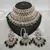 Exquisite crystal and pearl bridal choker set with matching earrings and tikka