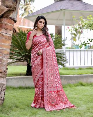 Gorgeous Traditional Faux Kanjivaram Silk Blend Sarees  2