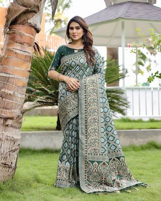 Gorgeous Traditional Faux Kanjivaram Saree 3