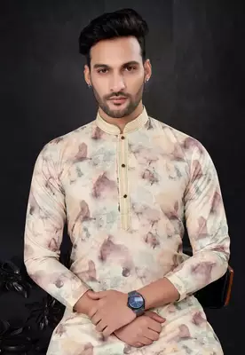 Outluk wedding collection  cotton pintex mens kurta pajama 2