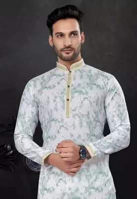 Outluk wedding collection  cotton pintex mens kurta pajama 2
