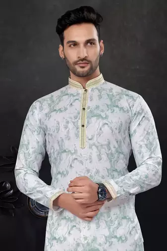 Outluk wedding collection  cotton pintex mens kurta pajama
