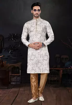 Outluk wedding collection  cotton pintex mens kurta pajama 1
