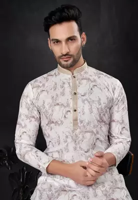 Outluk wedding collection  cotton pintex mens kurta pajama 2