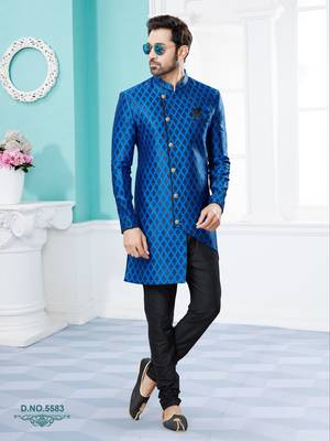Havy banarasi jackard indowestern sherwani 1