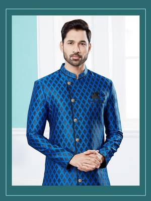 Havy banarasi jackard indowestern sherwani 2