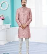 Havy classic sherwani with thread embroidered n stones work over the sherwani