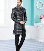 Havy banarasi jackard indowestern sherwani
