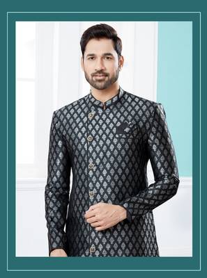 Havy banarasi jackard indowestern sherwani 2