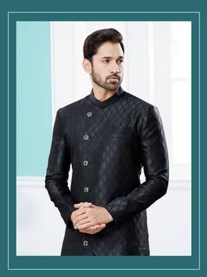 Havy banarasi jackard indowestern sherwani 2