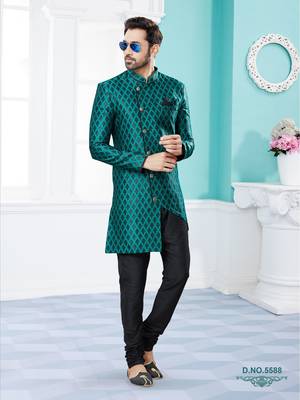 Havy banarasi jackard indowestern sherwani 1
