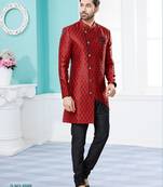 Havy banarasi jackard indowestern sherwani