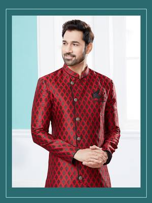 Havy banarasi jackard indowestern sherwani 2