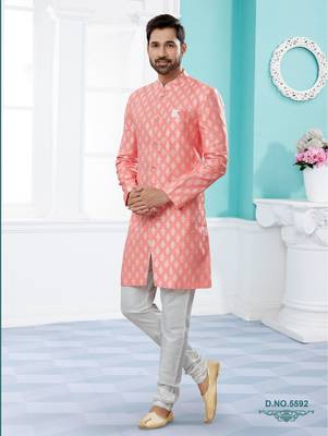 Havy banarasi jackard indowestern sherwani 1