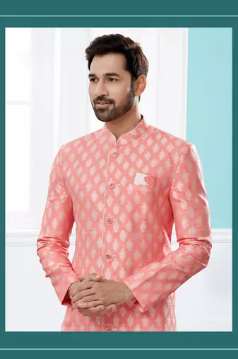Havy banarasi jackard indowestern sherwani