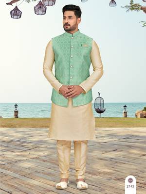 Jacket kurta pajama set 1