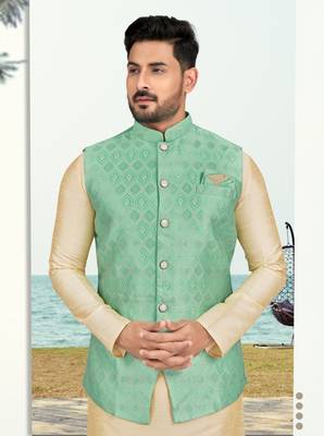 Jacket kurta pajama set 3