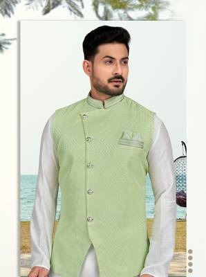 Jacket kurta pajama set 3