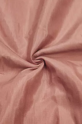 Peach Cotton silk blend Embroidered Unstitched Dress Material