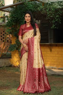 Original Faux Kanjivaram Soft Silk Saree  1