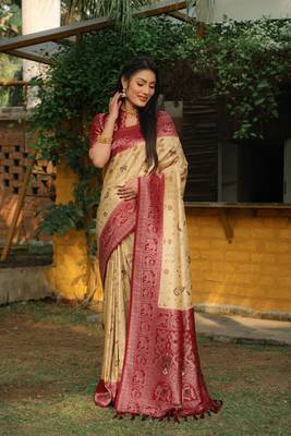 Original Faux Kanjivaram Soft Silk Saree  2