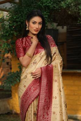 Original Faux Kanjivaram Soft Silk Saree  5