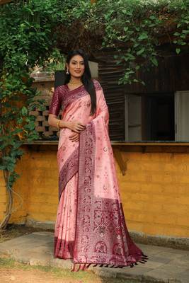Original Faux Kanjivaram Soft Silk Saree  1