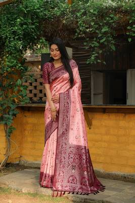 Original Faux Kanjivaram Soft Silk Saree  3