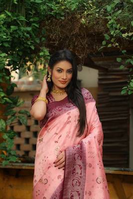 Original Faux Kanjivaram Soft Silk Saree  5