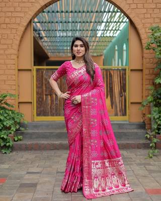  Dola Silk Bandhej Print Sarees  1