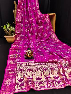  Dola Silk Bandhej Print Sarees  6