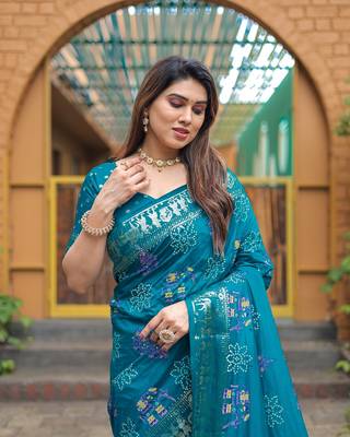  Dola Silk Bandhej Print Sarees  5