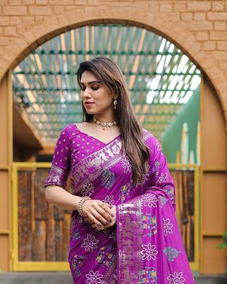  Dola Silk Bandhej Print Sarees  4