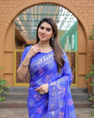  Dola Silk Bandhej Print Sarees  5