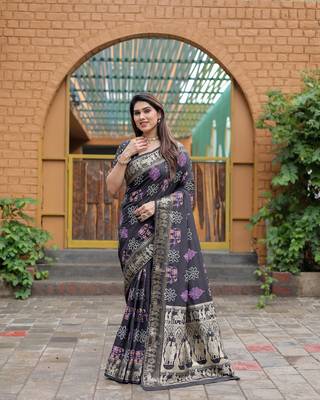  Dola Silk Bandhej Print Sarees  2