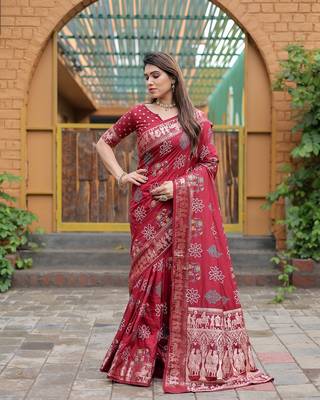  Dola Silk Bandhej Print Sarees  3