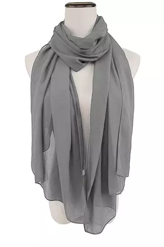 Gray Georgette Stone and Sequin Work Moroccan Kaftan for Women