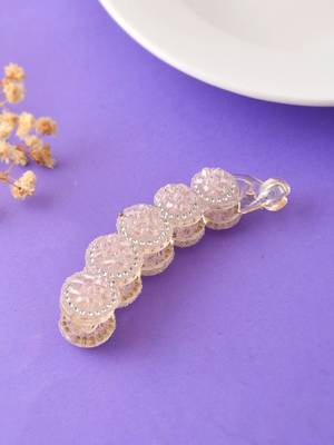 Jewelled hair banana clutch 1