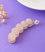 Jewelled hair banana clutch