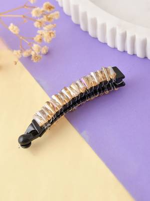 Sequinned hair banana clip 1
