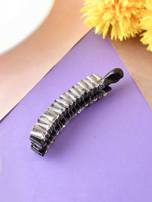 Sequinned hair banana clip 1