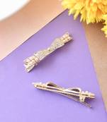 Gold pearl hair clip( pair of 2)