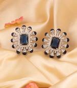 Naval majesty diamonds encrusted with semi precious saphire stones in a classic finish for everything fantaisie.