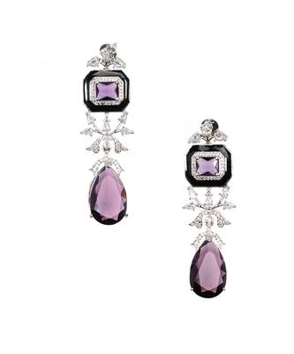 Amethyst cascade drops 1 Pair of Earring  1