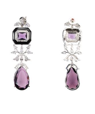 Amethyst cascade drops 1 Pair of Earring  2
