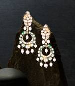 Henna kundan chaandbaalis 1 Pair of Earring 