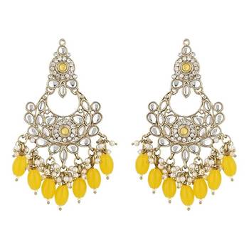 traditional kundan pearl chandbali earrings 6