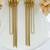 Unique Gold Chain Drop Earrings